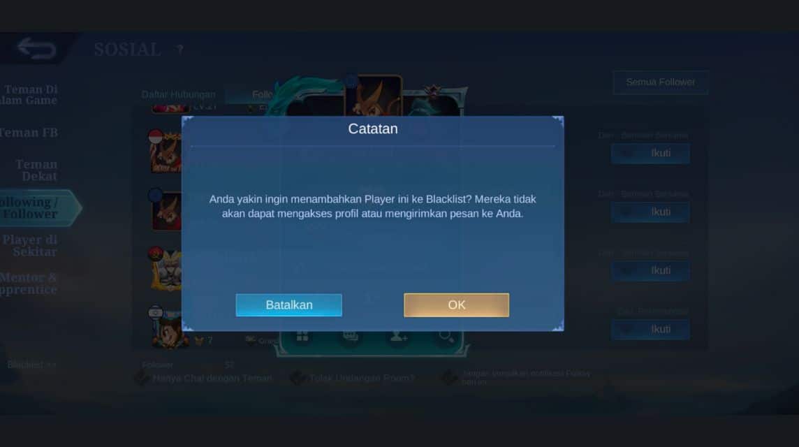Bete Ketemu Player Toxic? Ini Cara Blacklist di ML!